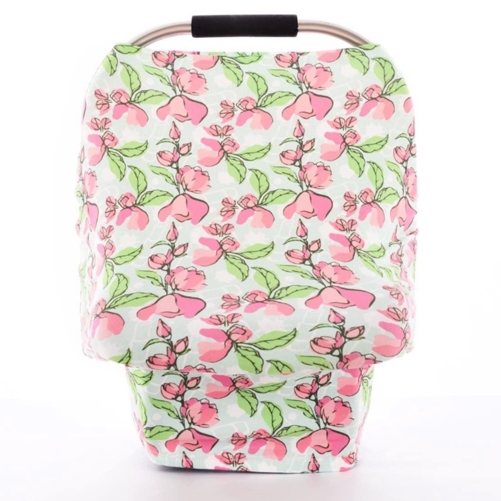 NEW Baby Car Seat Cover 4-in-1 Nursing Cover Floral